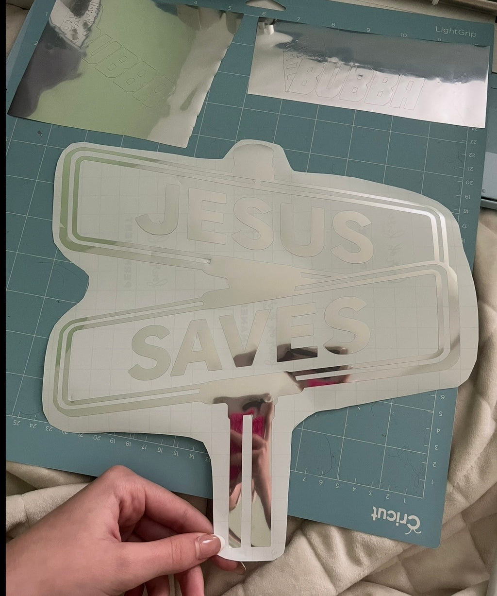“Jesus saves” Street Sign Sticker