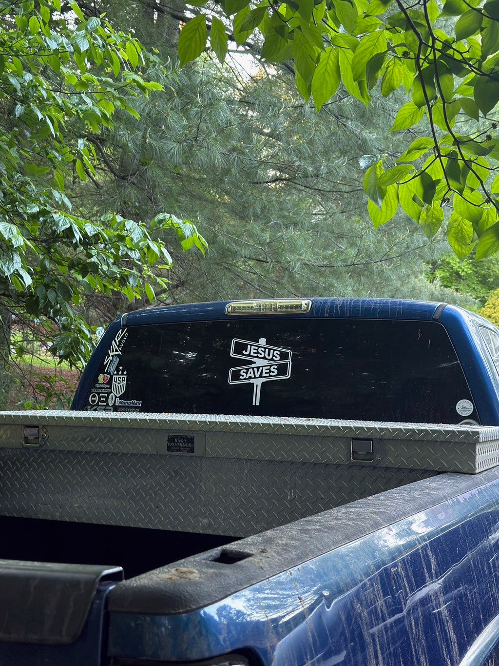 “Jesus saves” Street Sign Sticker