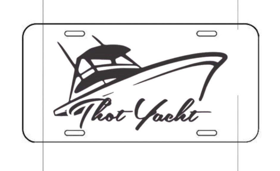 “T- Yacht” License plate