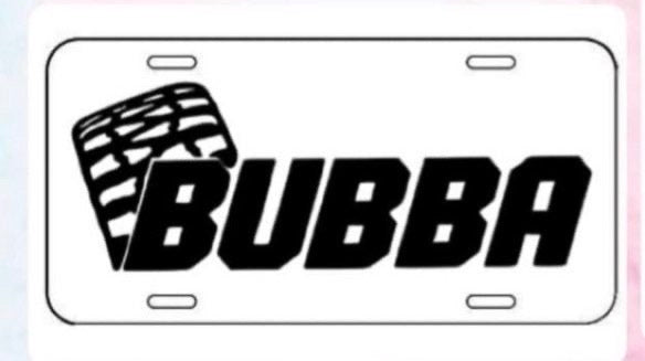 “Bubba” License plate